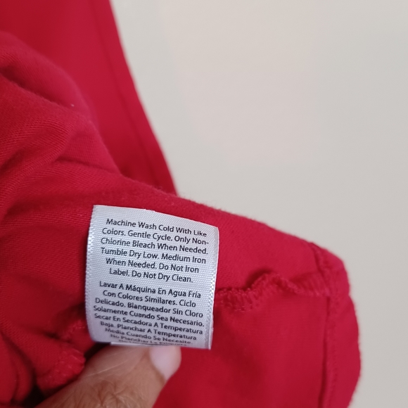 Wonder Nation Red Short Sleeve Dress Girl's Size Large (10-12) - Picture 8 of 9